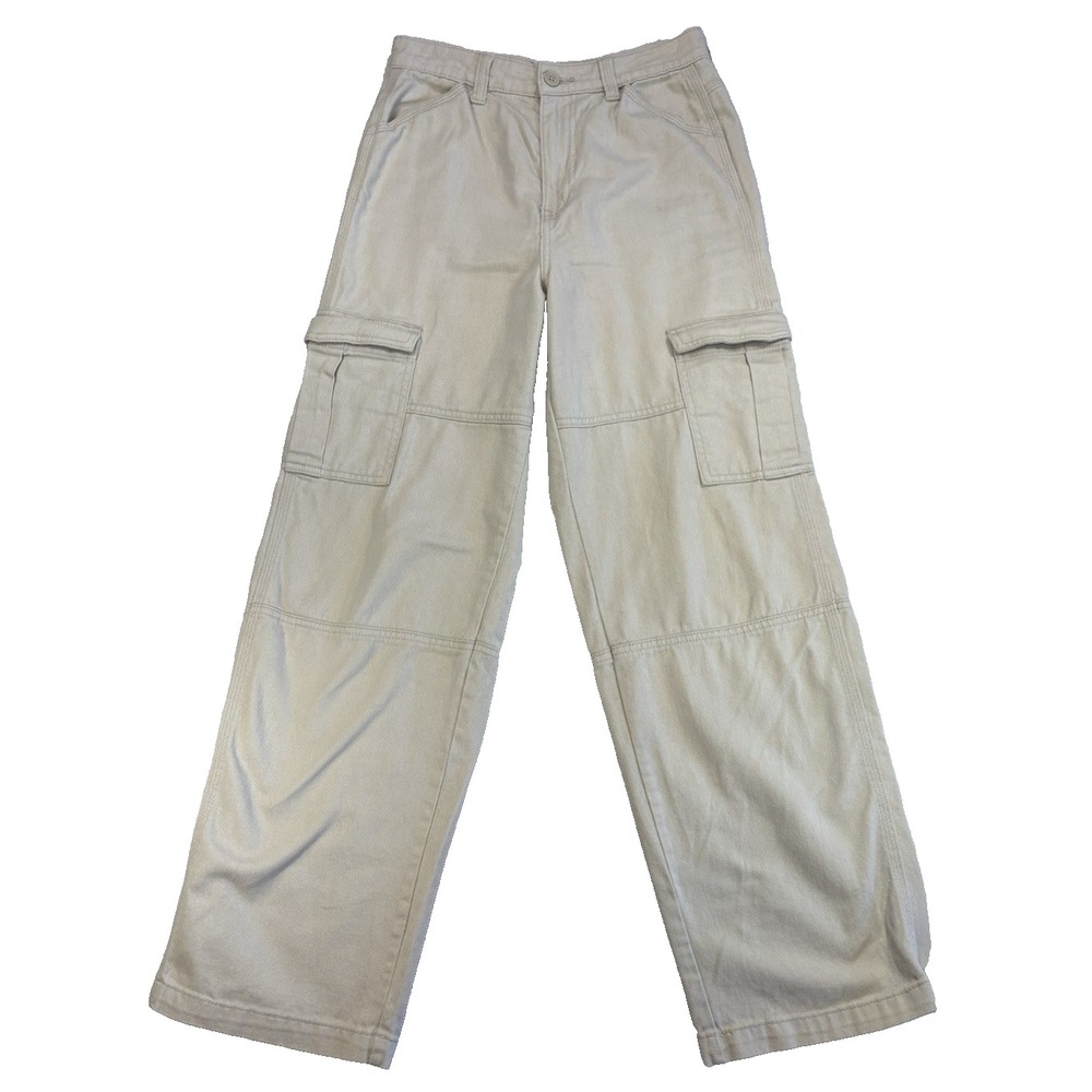 H&M Divided Women's 2 Wide Leg Baggy Cargo Y2K‎ Pants Utility Streetwear Urban